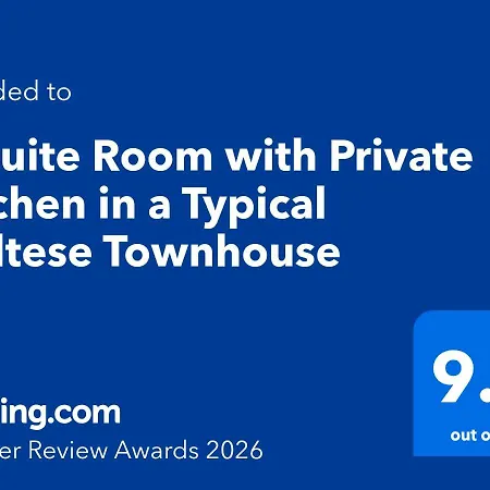 Ensuite With Private Kitchen In A Typical Maltese Townhouse *