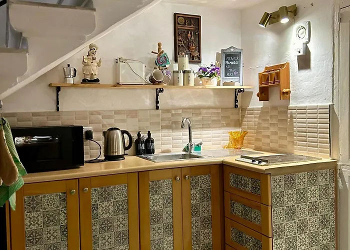 Ensuite With Private Kitchen In A Typical Maltese Townhouse