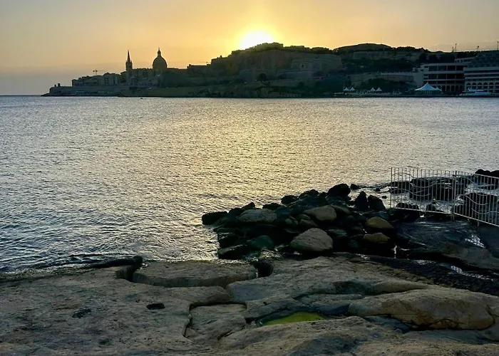 Ensuite With Private Kitchen In A Typical Maltese Townhouse Sliema
